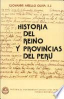 Historia del reino y provincias del Perú y vidas de los varones insignes de la Compañía de Jesús