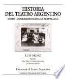 Historia del teatro argentino