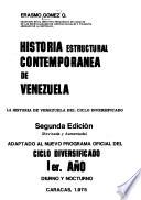 Historia estructural contemporanea de Venezuela
