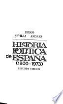 Historia política de España, 1800-1973