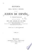 Historia social, política y religiosa de los judíos de Espa ña y Portugal