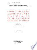 Historia y crítica de las exposiciones nacionales de bellas artes celebradas en España