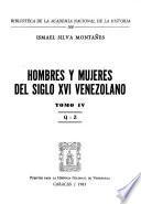 Hombres y mujeres del siglo XVI venezolano