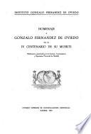 Homenaje a Gonzalo Fernandez de Oviedo en el IV centenario de su muerte