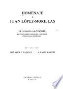 Homenaje a Juan López-Morillas