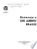 Homenaje a Luís Alberto Brause