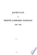 Homenaje a Vicente Lombardo Toledano; 1894-1964
