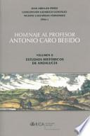 Homenaje al profesor Antonio Caro Bellido