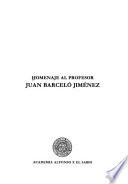 Homenaje al profesor Juan Barceló Jiménez