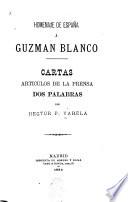 Homenaje de España á Guzman Blanco