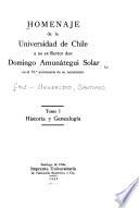 Homenaje de la Universidad de Chile a su ex rector don Domingo Amunátegui en el 75. ̊aniversario de su nacimiento