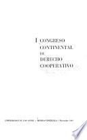 I Congreso Continental de Derecho Cooperativo