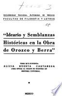 Ideario y semblanzas históricas en la obra de Orozco y Berra