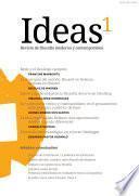Ideas, revista de filosofía moderna y contemporánea, número 1