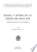 Iglesia y Estado en la España del siglo XVII