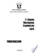 II [i.e. Segundos] censos nacionales económicos, 1974, construcción