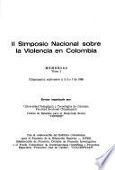 II Simposio Nacional sobre la Violencia en Colombia