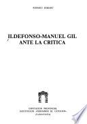 Ildefonso-Manuel Gil ante la crítica