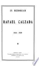 In memoriam Rafael Calzada