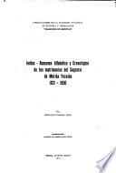 Indice-resumen alfabético y cronológico de los matrimonios del Sagrario de Mérida Yucatán, 1821-1850