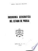Indonimia geográfica del Estado de Puebla