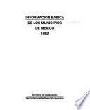 Información básica de los municipios de México, 1992