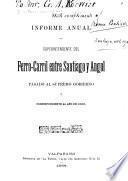 Informe anual del Superintendente del ferro-carril entre Santiago y Angol pasado al Gobierno y correspondiente al año de 1883