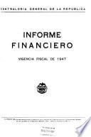 Informe financiero - Contraloría General de la República, Dirección de Análisis Financiero y Estadística