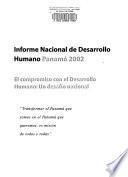 Informe nacional de desarrollo humano Panamá 2002