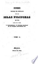 Informe sobre el estado de las Islas Filipinas en 1842