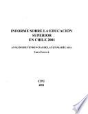 Informe sobre la educación superior en Chile