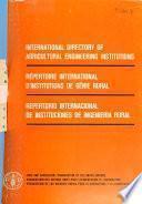 International Directory of Agricultural Engineering Institutions