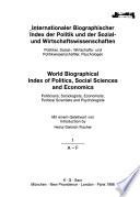 Internationaler biographischer Index der Politik und der Sozial- und Wirtschaftswissenschaften