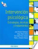 Intervención psicológica: Estrategias, técnicas y tratamiento