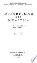 Introducción a la didáctica