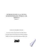 Introducción a la nueva administración pública de México