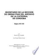 Inventario de la Sección de Obras Pías del Archivo de la Catedral de Córdoba