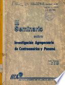 Investigacion Agropecuaria de centroamerica y Panama