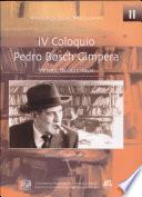 IV Coloquio Pedro Bosch Gimpera: El occidente y centro de México