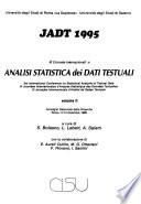 JADT 1995: Metodi statistici per l'analisi di data testuali