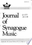 Journal of synagogue music