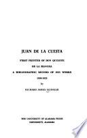 Juan de la Cuesta, First Printer of Don Quixote de la Mancha