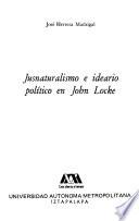 Jusnaturalismo e ideario político en John Locke