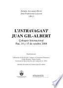 L'Intravagant Juan Gil-Albert, Coloquio Internacional, Pau, 14 y 15 de octubre 2004