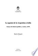 La agonía de la Argentina criolla