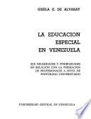 La educación especial en Venezuela