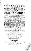 La estrella de Lima convertida en sol sobre svs tres coronas el B. Toribio Alfonso Mogrobexo