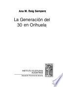 La generación del 30 en Orihuela