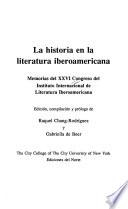 La historia en la literatura iberoamericana