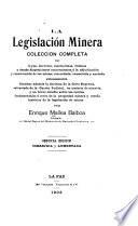 La legislación minera